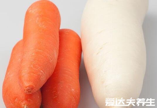 白萝卜和胡萝卜能一起吃吗，不能同食抵消对方营养相当于没有吃