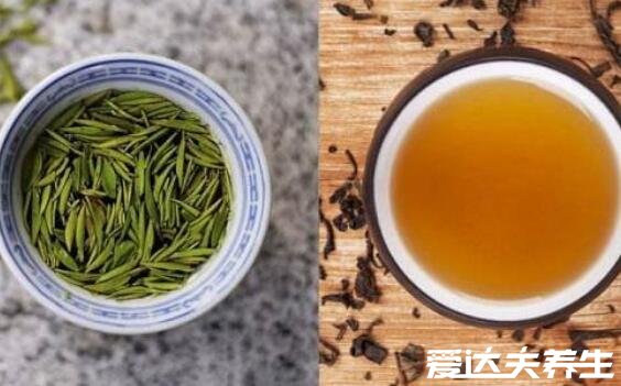 红茶和绿茶的区别，无论是颜色还是制作工艺皆不相同