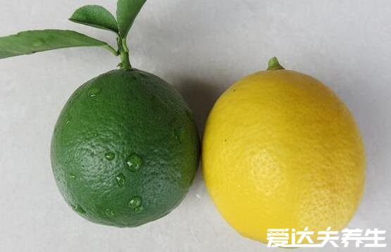 青柠檬和黄柠檬的区别，不仅外表不同/口感也不一样(千万别弄错)