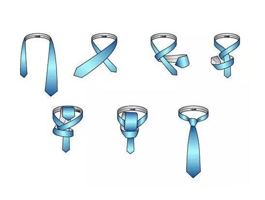 领带打法图解最简单的方法，平结最简单只需要五步便可以完成