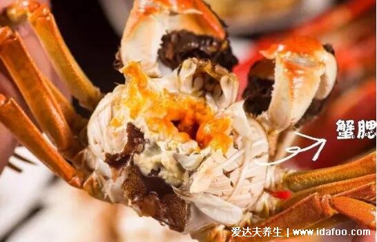 螃蟹哪里不能吃高清图，螃蟹中间部位最不能吃