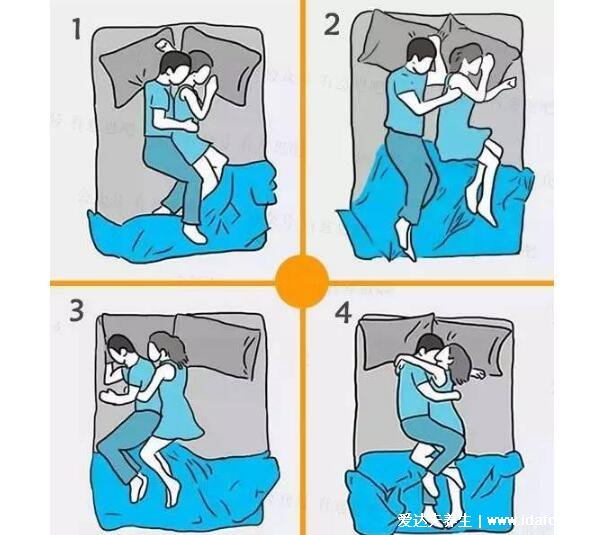 常见情侣间的十种睡姿，睡姿完美诠释亲密度(第四种最甜蜜)