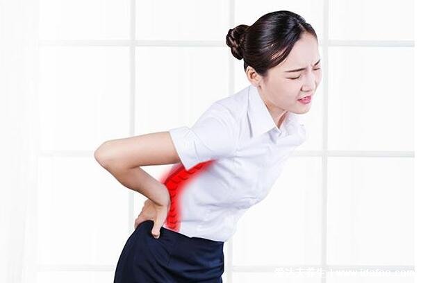 女性后背酸痛部位图解，包括左后背酸痛和右后背酸痛