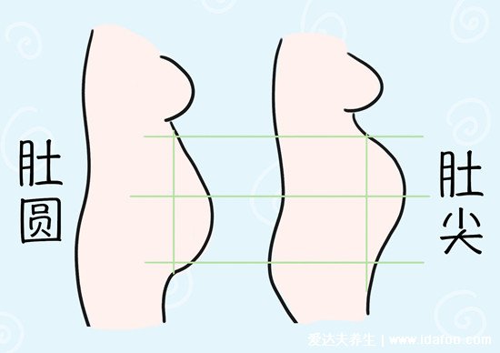 女人1一3月怀男孩症状，肚子尖凸可能是男孩