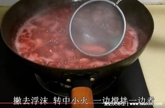 草莓酱的做法步骤视频图片，简单6步自制酸甜可口草莓酱