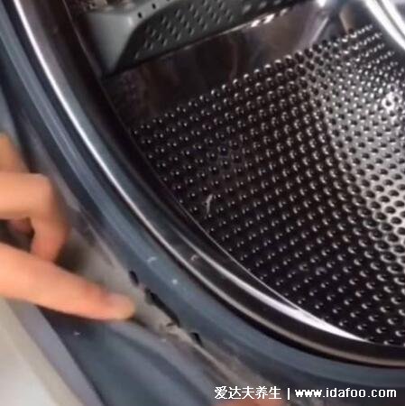滚筒洗衣机怎么清理里面的脏东西，胶圈/滚筒/排污孔的清洗步骤